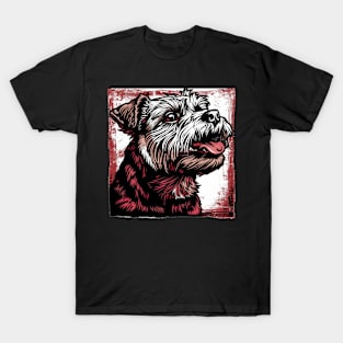 Retro Art Yorkshire Terrier Dog Lover T-Shirt